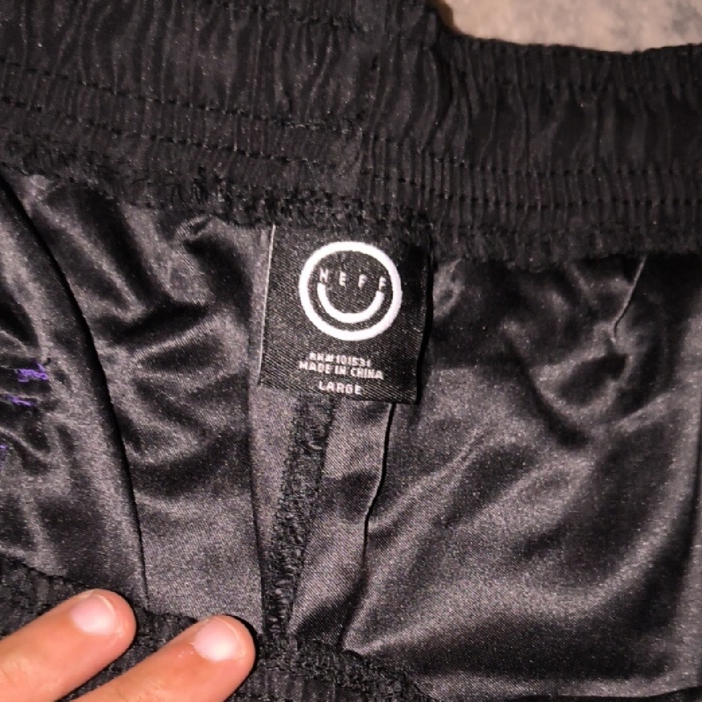 Neff | Black and Purple Athletic Shorts - Picture 2 of 3